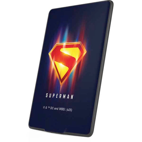 Superman 2025 Energy Shield Neon Emblem Amazon Kindle Skin